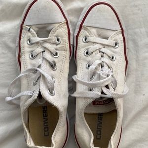 Converse All Stars white. Size 6 Women